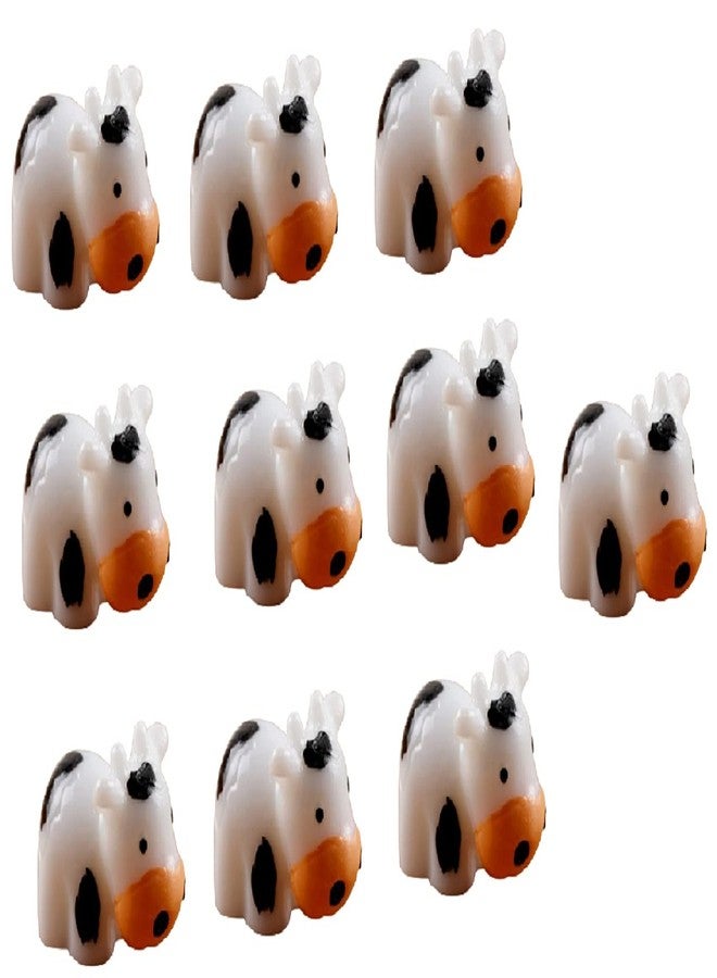 BHOOLU&GOOLU Little Cute Cow Figurine - 10 pcs/Set - Image 1
